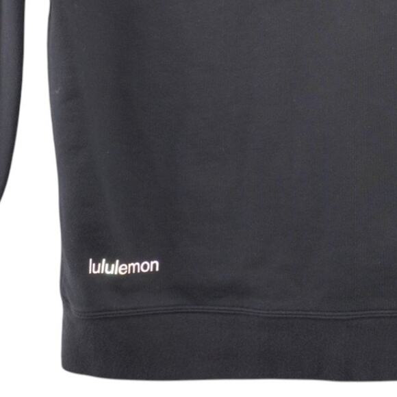 Lululemon Black Cotton Crewneck Sweatshirt – Size 10 - Picture 4 of 4